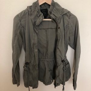 Army green cargo jacket